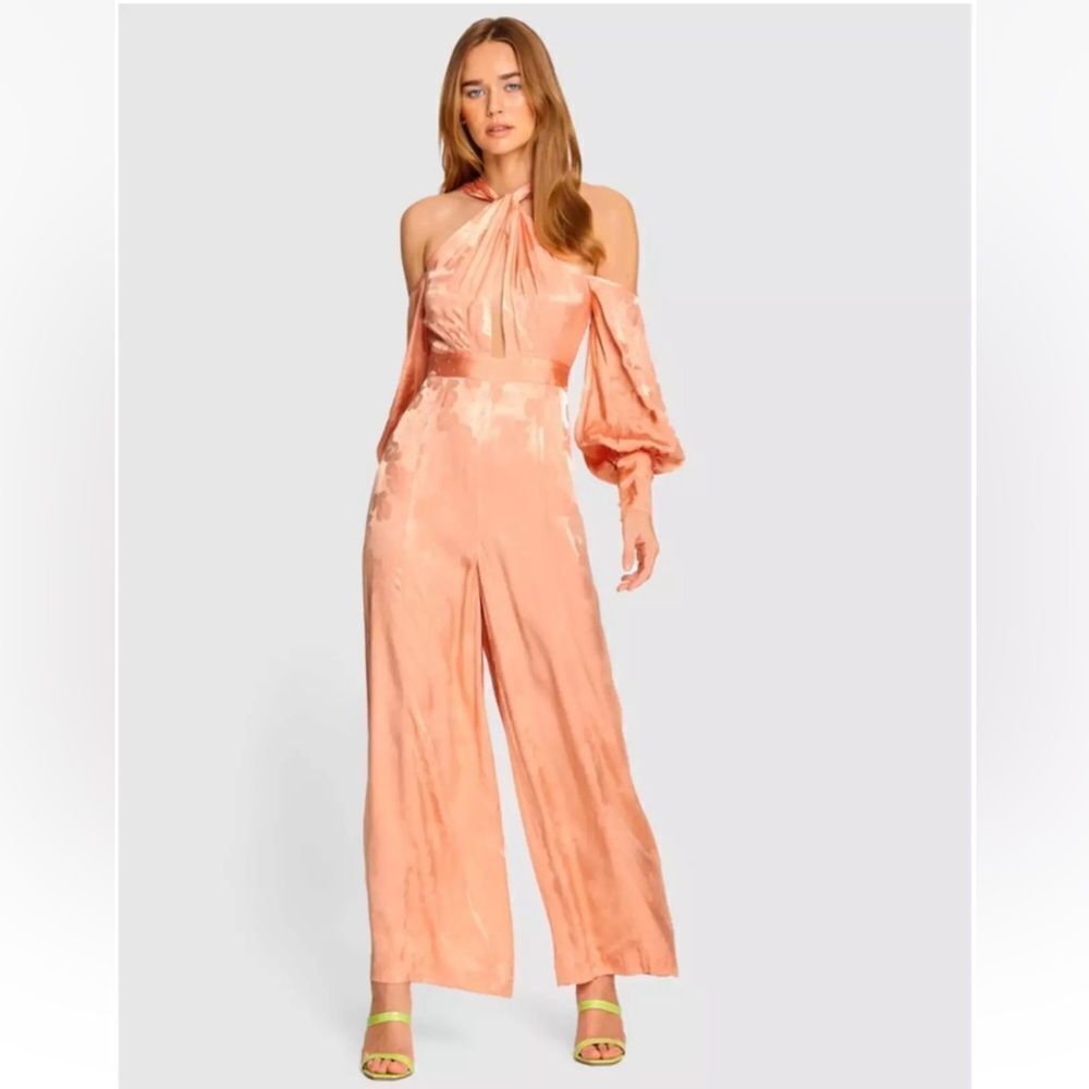 Alice McCall 100% viscose cold shoulder jumpsuit, US6